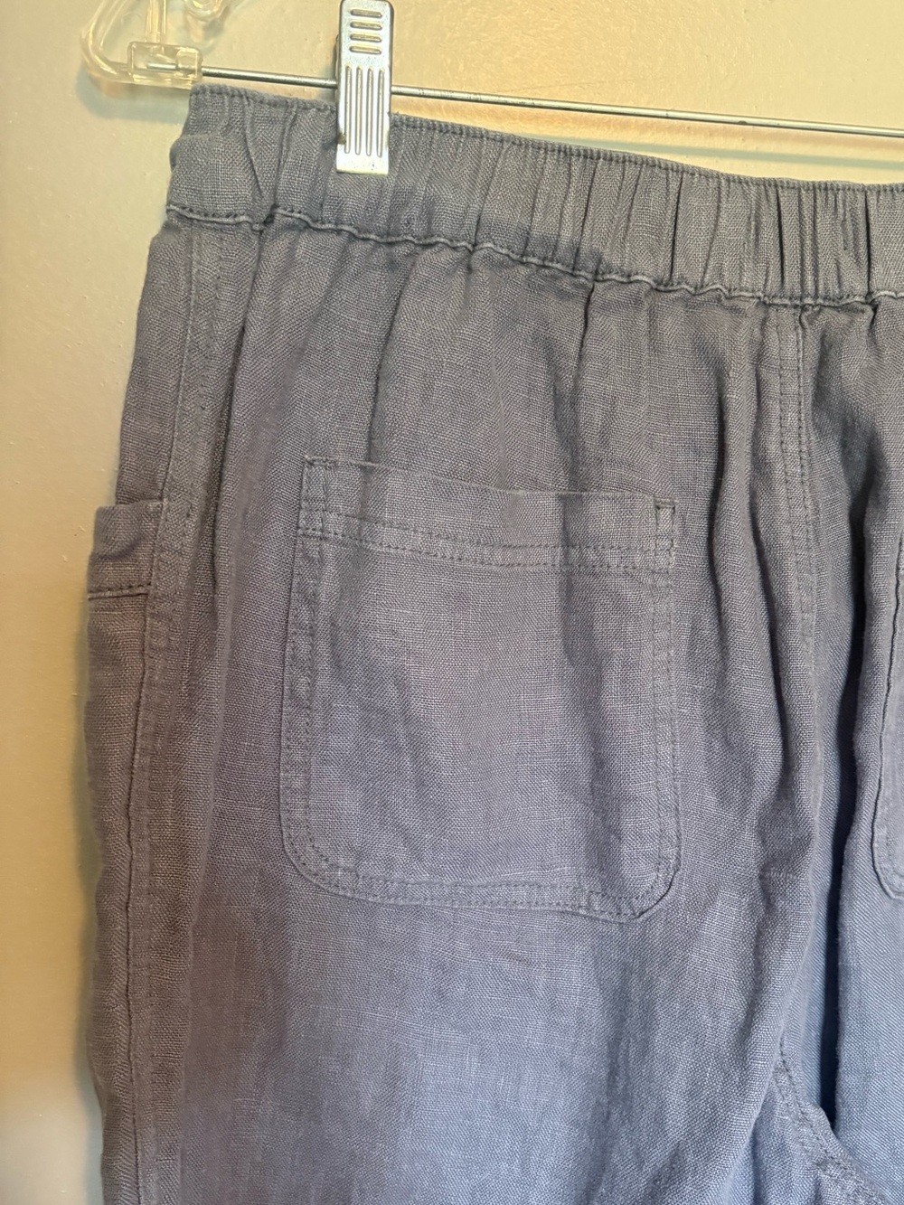 Cynthia Rowley 100% Linen Pull on Pants - Picture 4 of 5